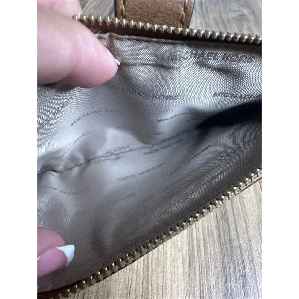 Michael Kors‎ Women's Wristlet Wallet Kane-M Brown Double Fold